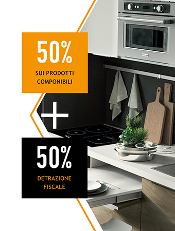 50% su prodotti componibili e 50% detrazione fiscale